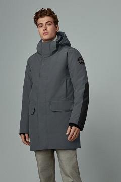 Chamarras Canada Goose Hombre México - Brockton Abrigos Black Label Grises WC9320876